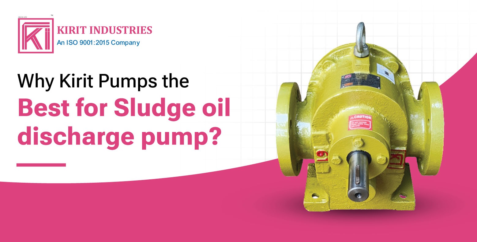 Sludge oil discharge pump
